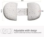 Emachi Pregnancy Pillow for Pregnant Women, Soft Pregnancy Body Pillow, Pillow Used to Support and Relieve Pain or discomfort in The Waist, Abdomen and Buttocks, Detachable Grey. - Image 8